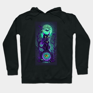 Halloween spooky Cat Hoodie